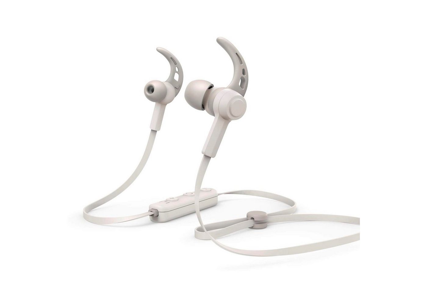 Hama Sport BT Kopfhörer Bluetooth Headset Ohrbügel Smartphone-Headset (Anruffunktion, Bluetooth, Mikrofon, Wiedergabe-Steuerung, Bluetooth 5.0, Schweißfest, Anruf-Funktionen, Wiedergabe-Steuerung, mit Mikrofon) von Hama