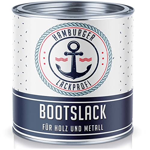 Hamburger Lack-Profi Bootslack GLÄNZEND für Holz und Metall farblos klar Yachtlack Yachtfarbe Bootsfarbe (10 L) von Hamburger Lack-Profi