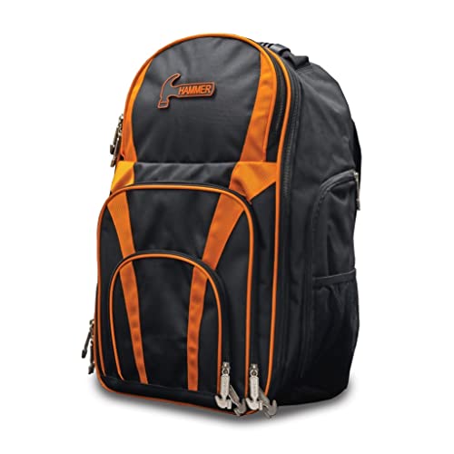 Hammer Unisex-Erwachsene, Schwarz/Orange Turnier-Rucksack von Hammer