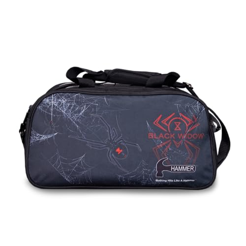 Hammer Unisex-Erwachsene Black Widow Bowlingtasche mit Schuhtasche, Doppeltasche Bowling-Taschen, verschieden von Hammer