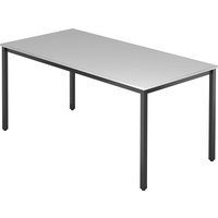 Hammerbacher Konferenztisch D-Serie (Tischbein: Rechteckig SW|Dekor: Grau|Tischplatte: 160 x 80) von Hammerbacher