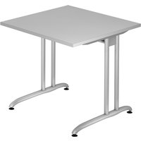 Hammerbacher Schreibtisch B-Serie (Tischplatte: 80 x 80|Dekor: Grau) von Hammerbacher