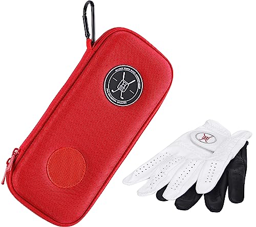 Handy Picks Performance Golf-Handschuhtasche – Hält Ihre Golfhandschuhe sauber und trocken – Luft fließt durch die Rückseite, um die Feuchtigkeit draußen zu Lassen (Rot) von Handy Picks