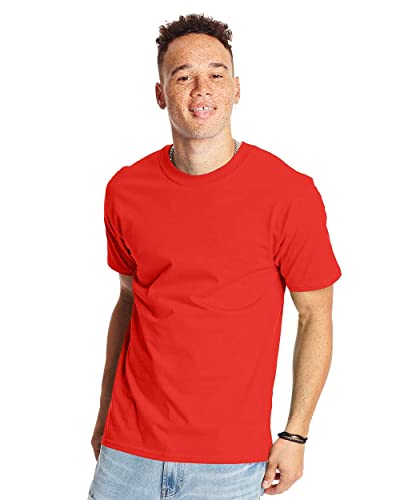 Hanes Herren Uni T-Shirt M rot von Hanes
