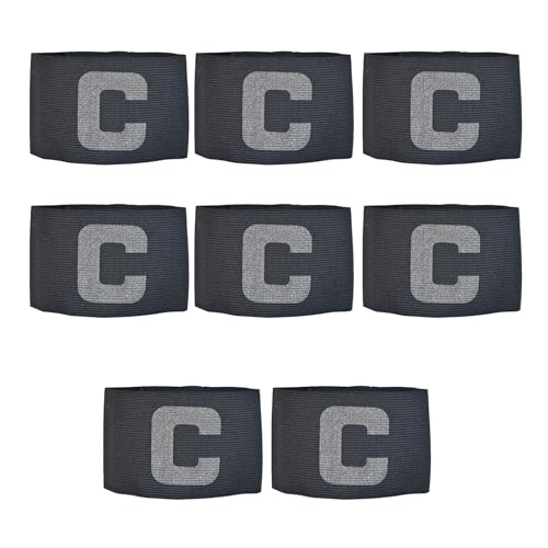 8 x Fußball-Armbänder/Kapitäne, verstellbar, Outdoor-Sport, Kapitäne, für viele Sportarten, verstellbar, elastisch, Sportkapitänner von Hangsu