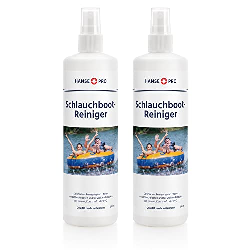 Hanse Pro Schlauchboot-Reiniger, 2 x 250 ml I optimal zur Reinigung und Pflege von Gummi, Kunststoff, PVC I Paddel-Boot I von Hanse Pro