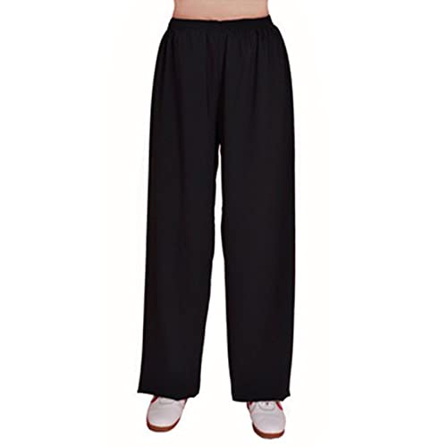 Hansensi Tai Chi Hosen Baumwolle Und Seide Kampfsport Trainingshose Mit Elastischer Bund Unisex Yoga Bloomers Lockere Kung Fu Wing Chun Shaolin Jogginghose,008,M von Hansensi
