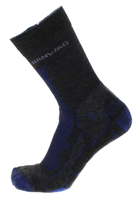 Merino Trek Sock Anthrazit Blau von Hanwag