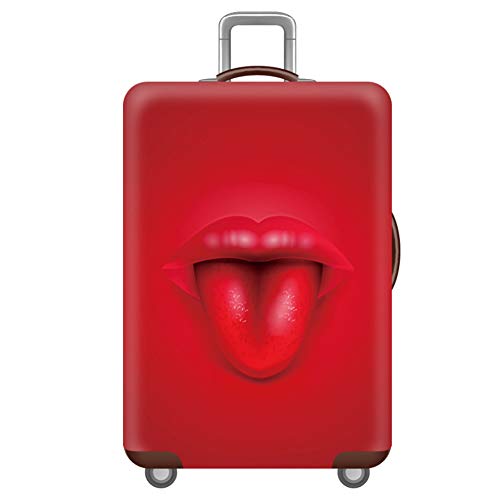 Haodasi Verdicken Kofferschutzhülle Reisekoffer Hülle Größe L für 26-29 Zoll Waschbaren Koffer Schutz Kofferhülle (ohne Koffer) Rot von Haodasi