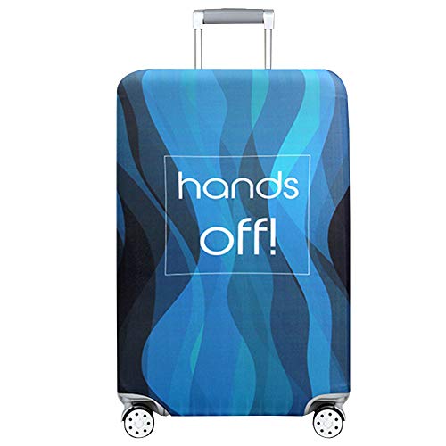 Haodasi Waschbare Kofferhülle Reisegepäck Hülle Hoch Elastische Kofferschutzhülle (ohne Koffer) Für 25 bis 28 Zoll Größe L Blau von Haodasi