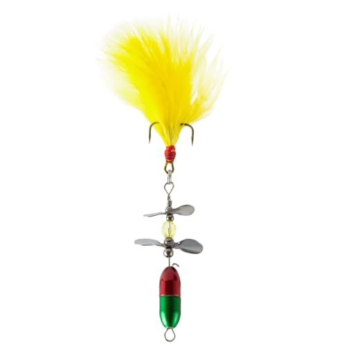 9g Propeller Wobblers Fischerköder Lures Künstliche Köder Mit Haken Rotierender Spinner Pailletten Anfängergetriebe von Haodream
