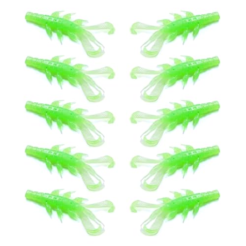 Haodream 10pcs Weiche Fischereiköder Set 8 70 cm Languste Köder Köder Garnelenkrallen Künstlich Für Süßwasser Und Salzwasserschwimmungen von Haodream