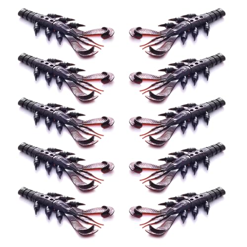 Haodream 10pcs Weiche Fischereiköder Set 8 70 cm Languste Köder Köder Garnelenkrallen Künstlich Für Süßwasser Und Salzwasserschwimmungen von Haodream