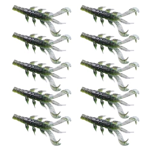 Haodream 10pcs Weiche Fischereiköder Set 8 70 cm Languste Köder Köder Garnelenkrallen Künstlich Für Süßwasser Und Salzwasserschwimmungen von Haodream