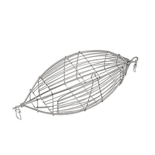 Haodream Fischereiköder Käfig Edelstahl Köder Fall CAGE BORK FEEDERHALTER ABSCHAFT FÜR Shrimp Fish Sea Accessoire von Haodream