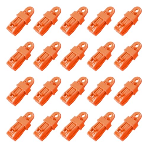 Haodream Packung Mit 20 Großen Zeltklemmen Starke Grip Windschutzverschluss PP Textur Perfekt Für Campingzelte Und Seilclip Freien von Haodream
