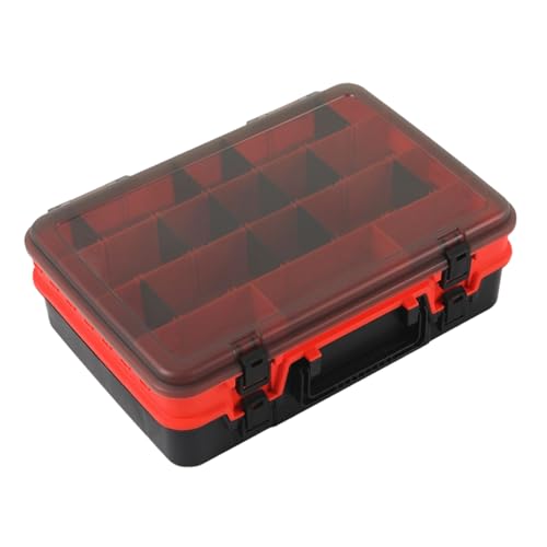 Tackle Box Double Layer Fishing Lures Baits Hakenspeicherbehälter Hülle Mehrere Fischfischer von Haodream