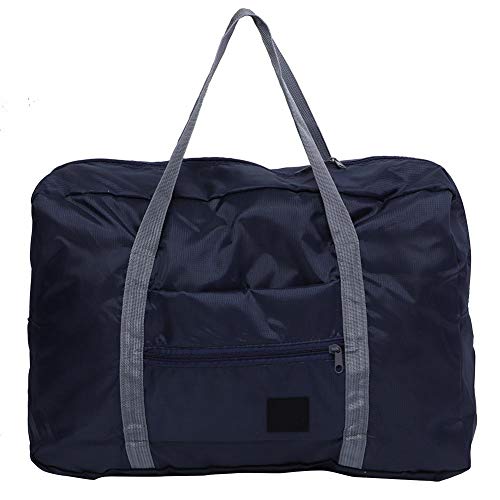 Faltbare Gepäcktasche, Groß Reisetasche Handgepäck, Leichte Reisegepäck Tasche Flugzeug, wasserdichte Reisetasche für die Aufbewahrung im Haushalt Reisegepäckaufbewahrung (Marineblau) von Haofy