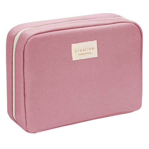 Haohai Simple Style Großes Federmäppchen, Easthill federmäppchen mit Mehreren Fächern,Mädchen Teenager mit Großer Kapazität, Stylische Federtasche für Mädchen & Jungen. (pink) von Haohai