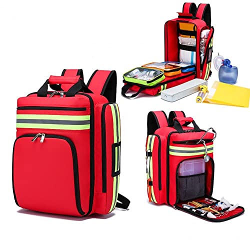Haowul Disaster Relief Bag Erste -Hilfe -kit -Rucksack Großer Kapazität Notfallbeutel Leerer Medizinischer Aufbewahrungsbeutel Outdoor Survival Kits von Haowul