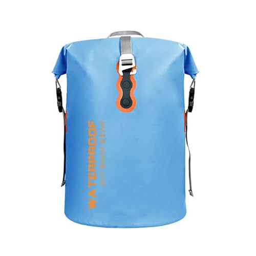 Hapihom Dry Bag, 30L Outdoor-Schwimmtasche, Waterproof trockener Beutel, wasserdichte Trekkingtasche, wasserdichte Tasche mit Verstellbarer Schultergurt E Blau-Wasserdicht von Hapihom