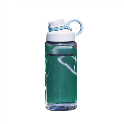 Hapihom Sport Trinkflasche, Trinkflasche Sport, Tragbare Sport-Wasserflasche mit Edelstahlfilter, Auslaufsicher Kunststoff Trinkflasche mit Strohhalm, Wasserflasche Sport Lila 800ml von Hapihom