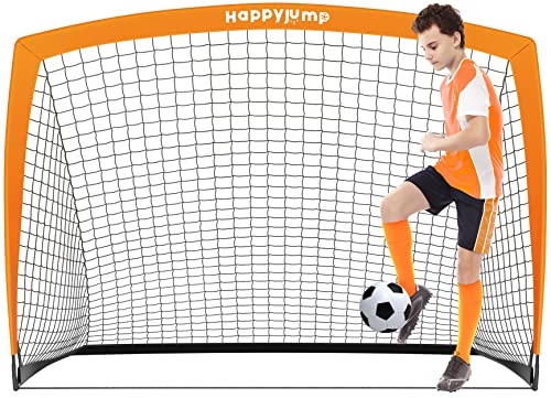 Happy Jump Fussballtor Kinder Fussballtore für Garten Faltbar Fußballtor Pop Up, 5' x 3.6' (1 Pack) von Happy Jump