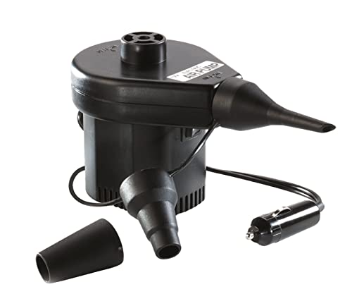 Happy People 78084 - Elektro Kompressorpumpe 12V Anschluss Camping Luftmatratzen Badeinsel Universal Adapter von Happy People