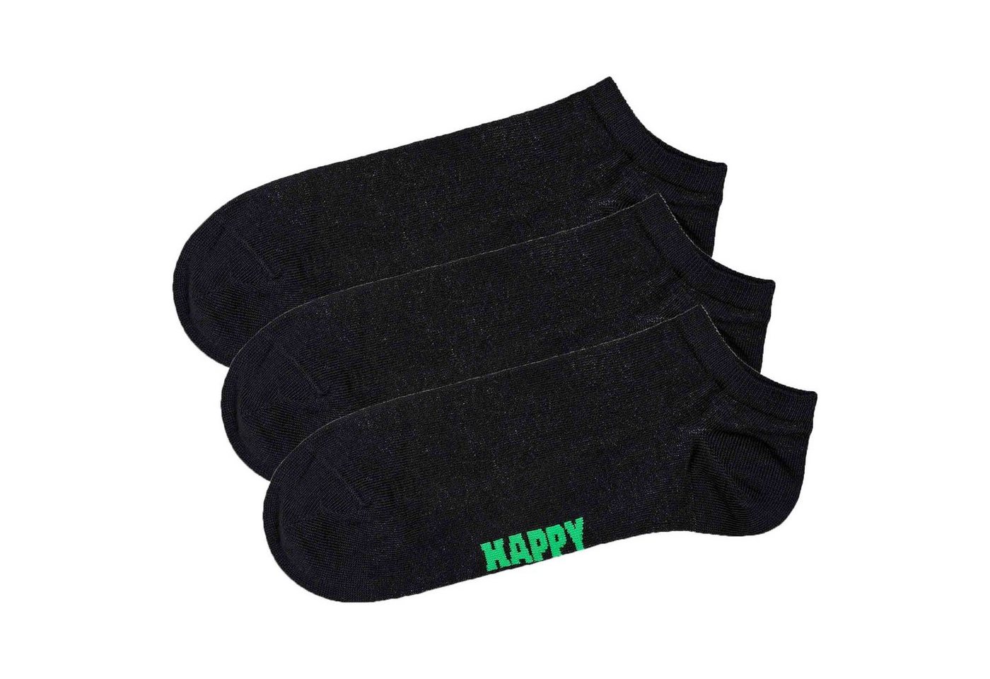 Happy Socks Sneakersocken Unisex Sneaker-Socken, 3er Pack - Solid Socks Low von Happy Socks