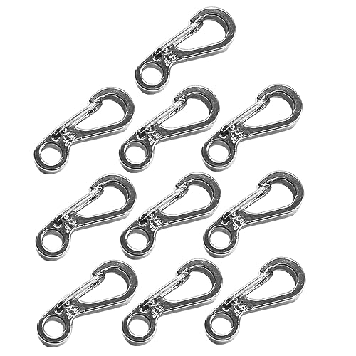 Happyyami 10 Stück Mini Clip Schlüsselanhänger Verschlusshaken Rucksack Verschlusshaken von Happyyami