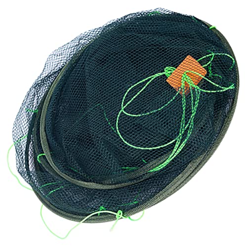 Happyyami Faltbares Fisch- und Garnelennetz Fischfänger Kescher zum Angeln Netzstrümpfe Fischfangnetz Angelnetz zur Aufbewahrung Fisch Garnelen Krabbe Fischnetz Netztasche Angeltasche Nylon von Happyyami