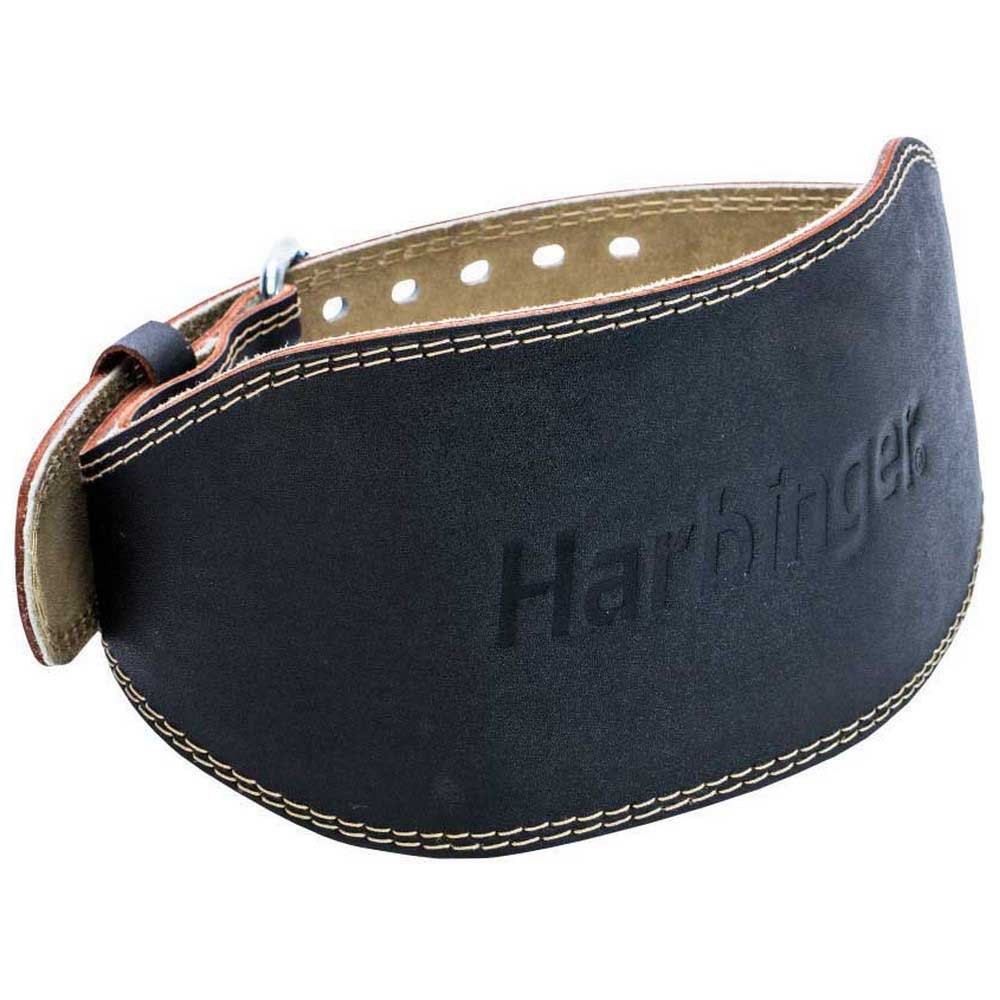 Harbinger 6´´ Leather Weight Lifting Belt Schwarz L von Harbinger