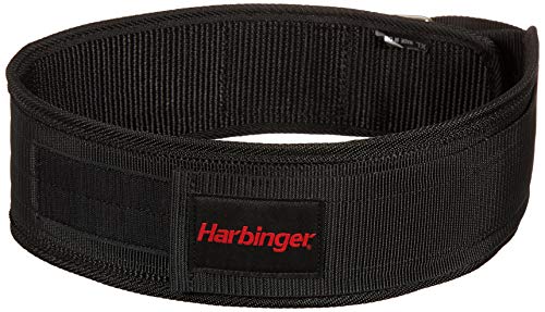 Harbinger Gürtel für Gewichtheber 4 Zoll Nylon Belt, Black, L von Harbinger