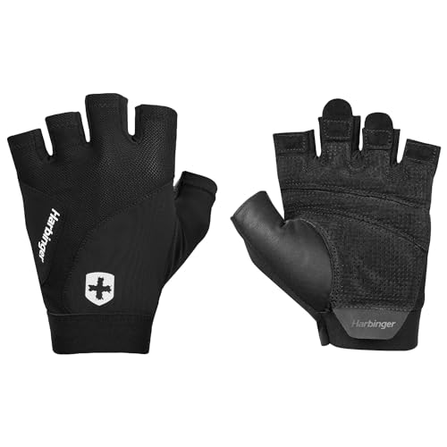 Harbinger Flexfit Gewichtheberhandschuhe, Uni, Schwarz, Größe L von Harbinger