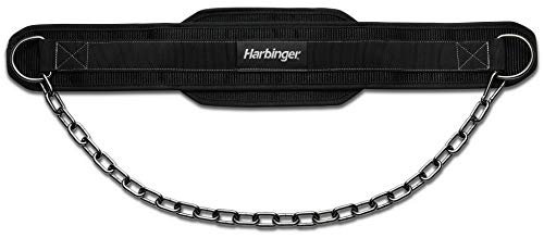 Harbinger PP Dipgürtel mit Stahlkette, Unisex-Erwachsene, Poly Dip Belt, Gunmetal von Harbinger