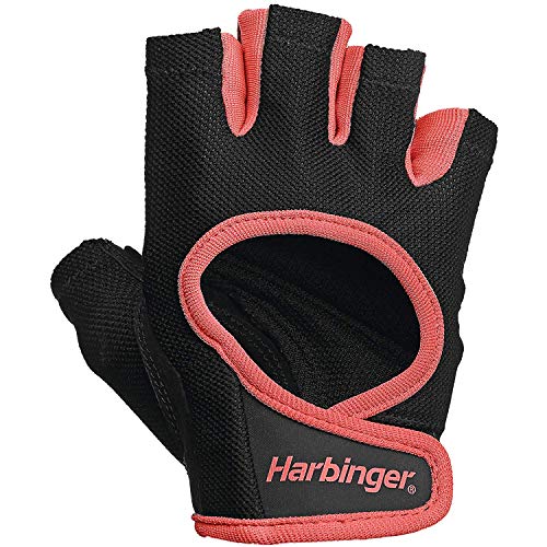 Harbinger Power Fitness Handschuh Damen, Gewichtheber Handschuhe, Waschmaschinengeeignet, Coral, S von Harbinger