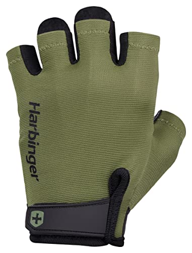 Harbinger Power Gloves 2.0 für Gewichtheben, Training, Fitness und Fitnessstudio, Unisex, Grün, Größe XL von Harbinger
