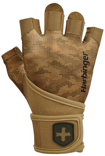 Harbinger Pro Wristwrap 2.0 Handschuhe für Gewichtheber, Unisex, Tan, X-Large von Harbinger