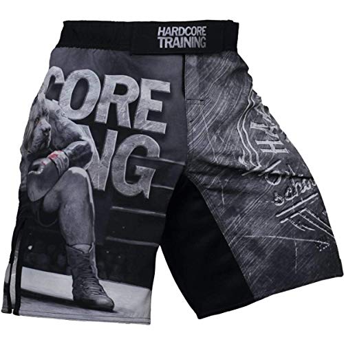 Hardcore Training Muay Thai Fight Shorts Kurze Hose Herren MMA BJJ Grappling Fitness Boxen Muay Thai No Gi von Hardcore Training