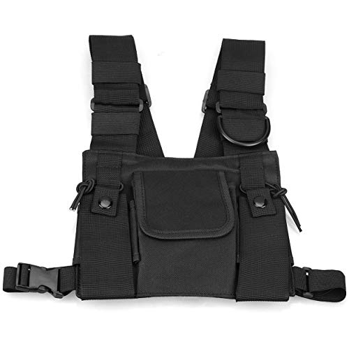 Harddo Männer Frauen Umhängetaschen Chest Rig Bag Hip Hop Streetwear Männer Funktionelle Hüfttaschen Verstellbare Taschen Weste von Harddo