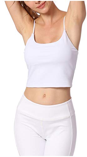 Harem Yoga Damen Damen Sport-BH gepolsterte Yoga Fitness Sport Sling Bras White-S von Harem Yoga