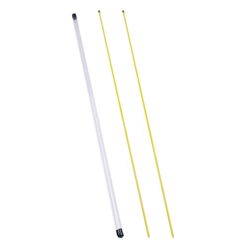 Harilla 2X Golf Ausrichtung Sticks mit Klar Lagerung Rohr Haltung Korrektur Putter Lehre Golf Swing Trainer für Schwung Praxis, Gelb, 80CM von Harilla