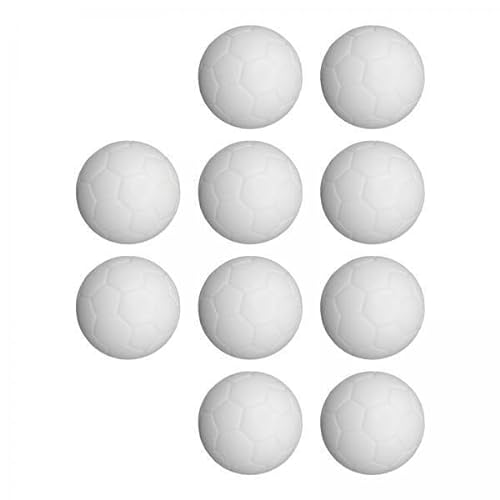 Harilla 4X 10 Stück Tischfußballbälle, Fußbälle, 32 Mm, Spielspielzeug, Offizielle Größe, Ersetzen Sie Weiße Tischfußballbälle, Tischfußbälle für Club Partys von Harilla