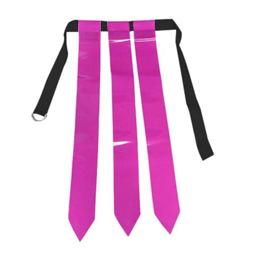 Harilla Flaggenfußballgürtel, Taillenflagge mit Flaggen, Reißgürtel, Rugby-Flaggengürtel für Sporttraining im Freien, violett von Harilla