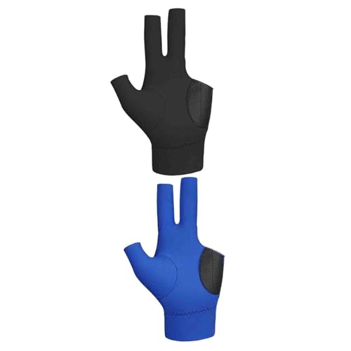 Harilla Hochwertige 3 Finger Billard Pool Handschuhe für Männer und Frauen, Ideal für Training von Harilla