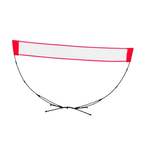 Harilla Nur Badmintonnetz, Ersatz-Flechtnetz, Tennisnetz, Maschennetz für Strandspiele, Innenhofwettbewerbe, Innen- und Außenplätze, Rot von Harilla