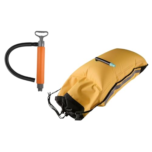 Harilla Paddel-Schwimmtasche, Kajak-Bilgenpumpentasche, Paddler-Bilgenhandpumpe für Kanu-Bootsausrüstung, Orange von Harilla