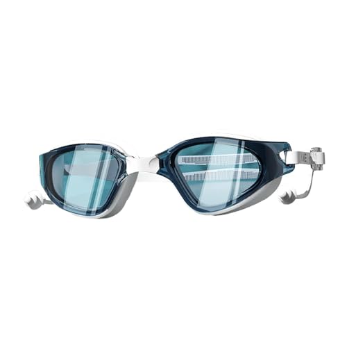 Harilla Schwimmbrille mit Ohrstöpsel Schwimmbrille Antibeschlag Schwimmbrille Wasserdichte Schwimmbrille Brille zum Schnorcheln im Freien, Blau von Harilla