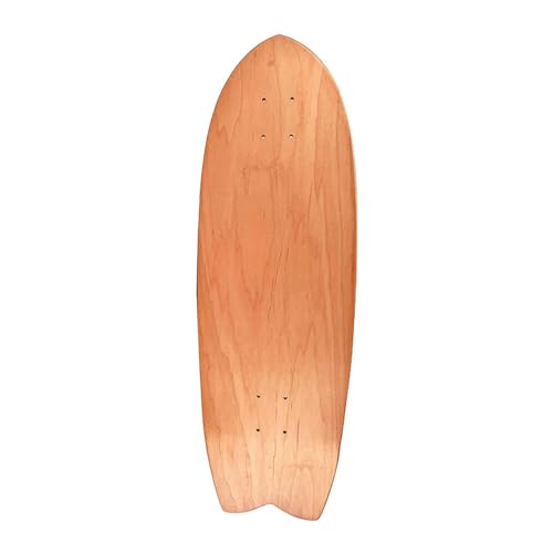 Harilla Skateboarddeck aus Holz, Ersatz, 7-lagig, unbemaltes Holzdeck, Kunstmalbrett für Teenager-Anfänger, 32 Zoll von Harilla