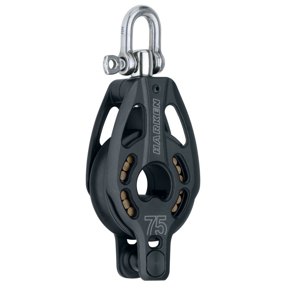 Harken 75 Mm Pulley With Becket Schwarz von Harken